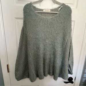 Arul blue/ gold knit sweater